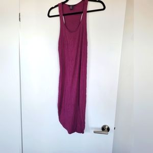 Racer back rib knit midi dress (size medium)
